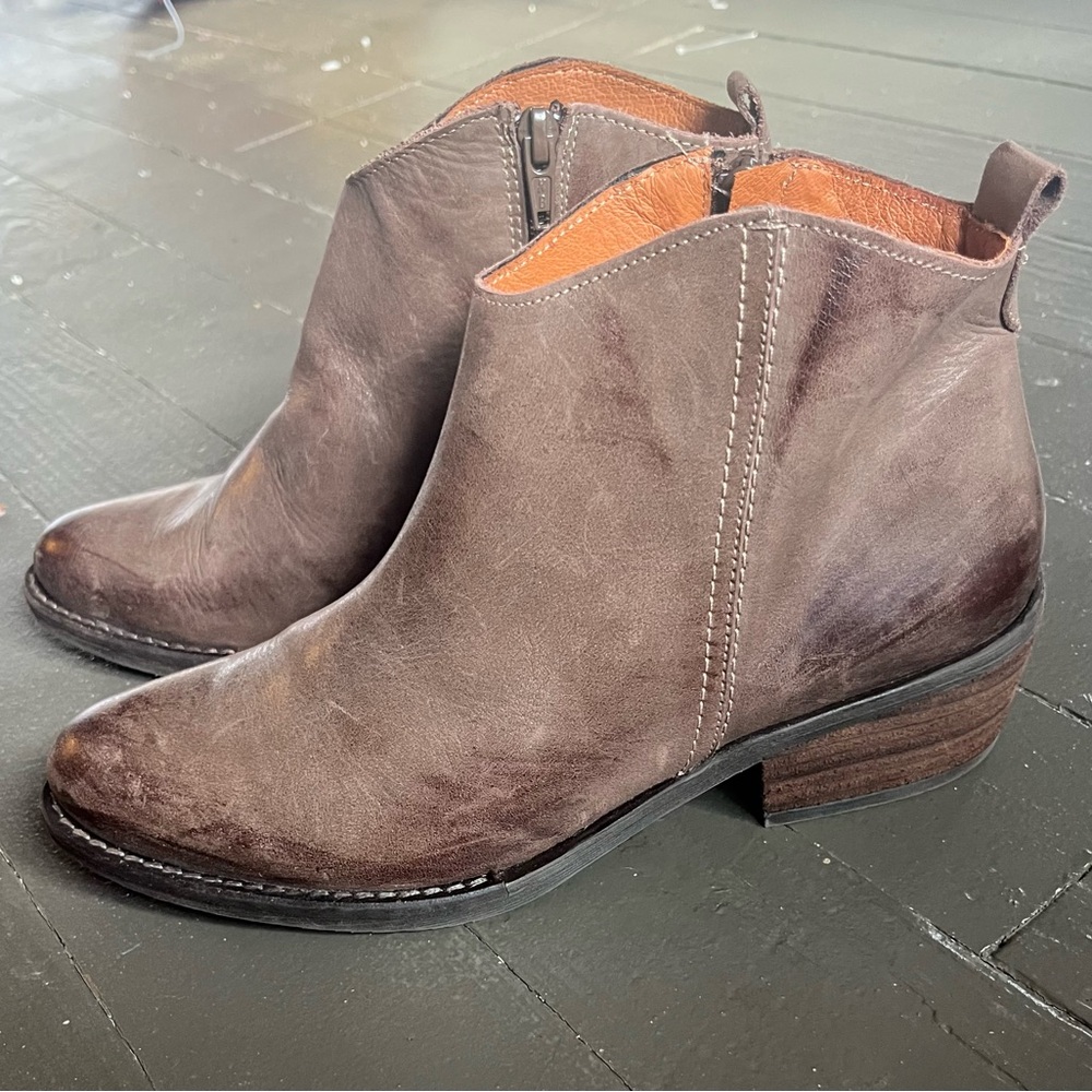 Marrochi Sanchez brown distressed ankle boots size 8 or 39 made in Spain - Picture 3 of 13